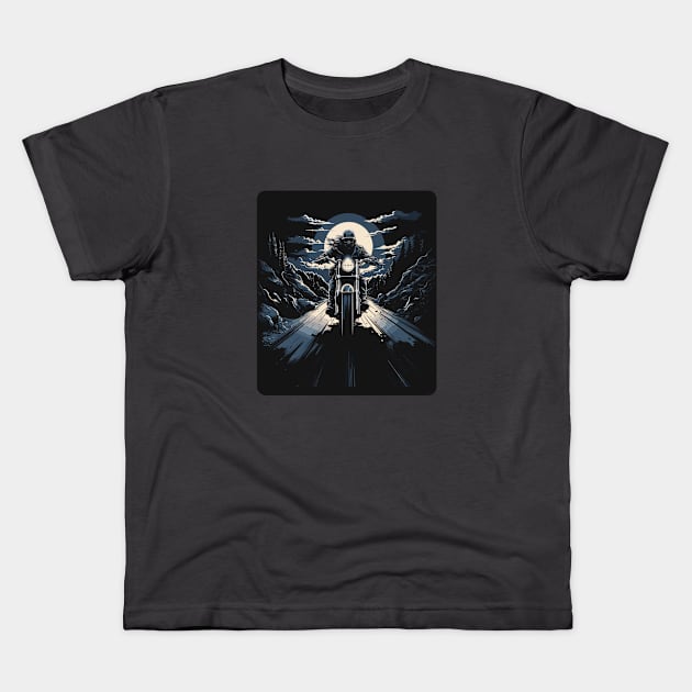 Death Rider Kids T-Shirt by baseCompass